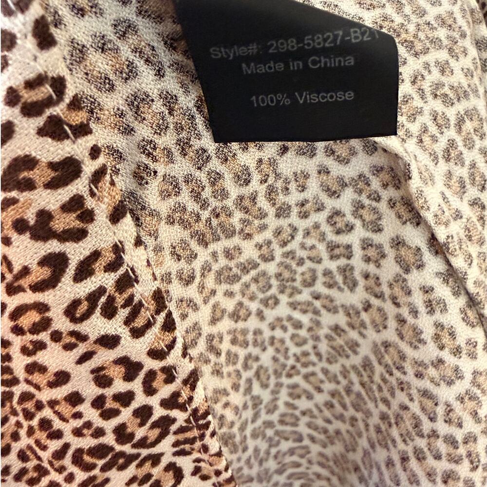 Jenni Kayne Slip Dress XS S fit Leopard Flowy Relaxed 90s Minimal Strappy NWT - Picture 7 of 7